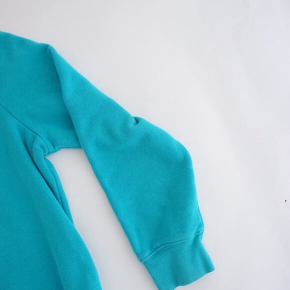 Basic Editions Teal Embroidered Birds Crewneck Sweater L - Picture 5 of 11